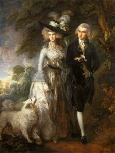     Mr and Mrs Hallett by Gainsborough and not, as many people believe, by Andrea Riseborough, Joshua Reynolds, Joshua Lana Del Reynolds, or Burt Reynolds. Isn't this painting just simply the pigmental'd wine of the divine?